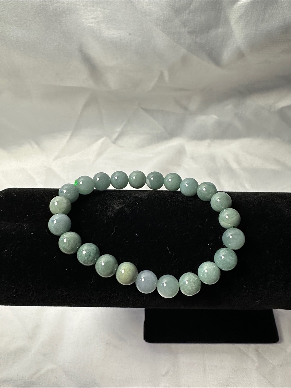 Green Jade Beaded Stretch Bracelet - Women Jewelry